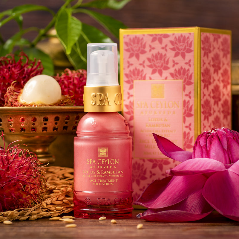 LOTUS & RAMBUTAN - Active Cell Extract + Vitamin B12 Face Treatment Milk Serum - 30ml