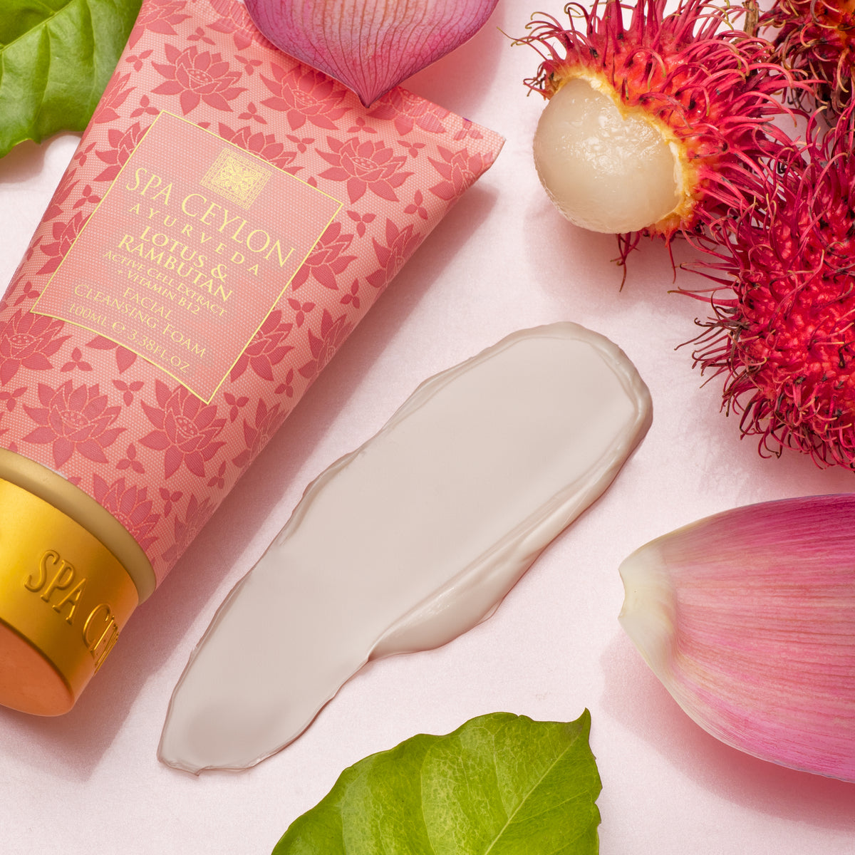 LOTUS & RAMBUTAN - Active Cell Extract + Vitamin B12 - Facial Cleansing Foam 100ml