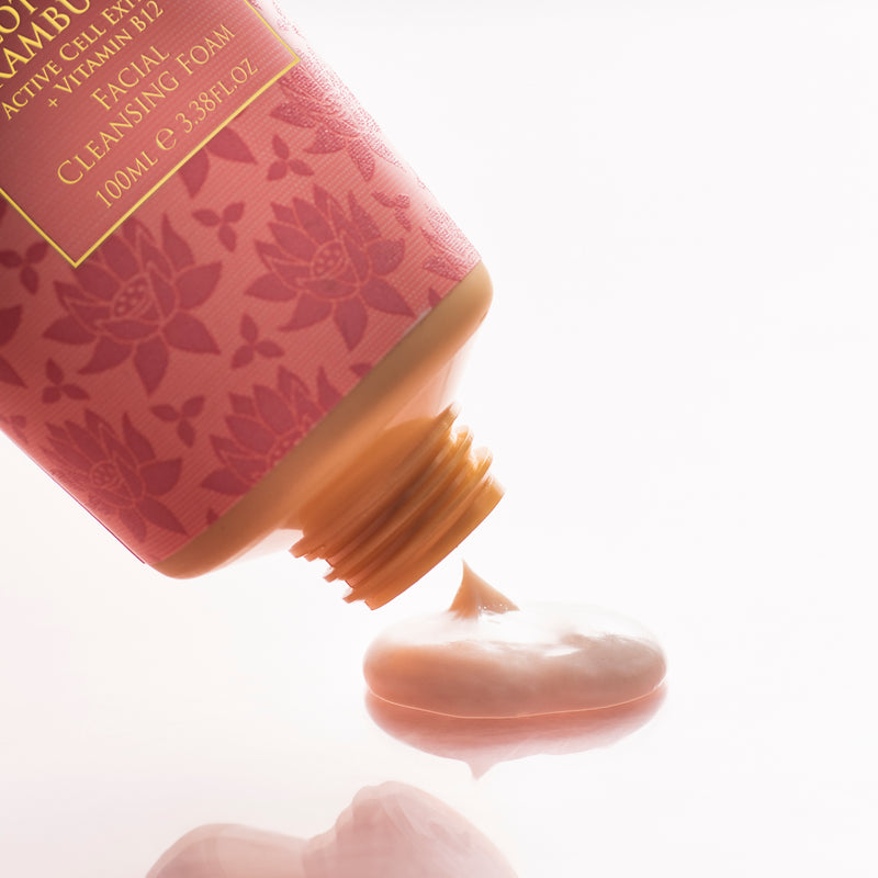 LOTUS & RAMBUTAN - Active Cell Extract + Vitamin B12 - Facial Cleansing Foam 100ml