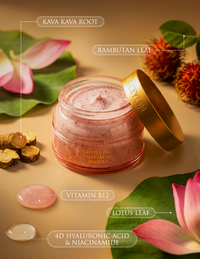 LOTUS & RAMBUTAN - Active Cell Extract + Vitamin B Plus Gentle Face Exfoliating Masque - 100g