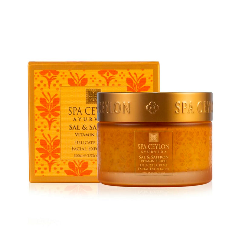 SAL & SAFFRON - VITAMIN E RICH - Delicate Creme Facial Exfoliator 100gr